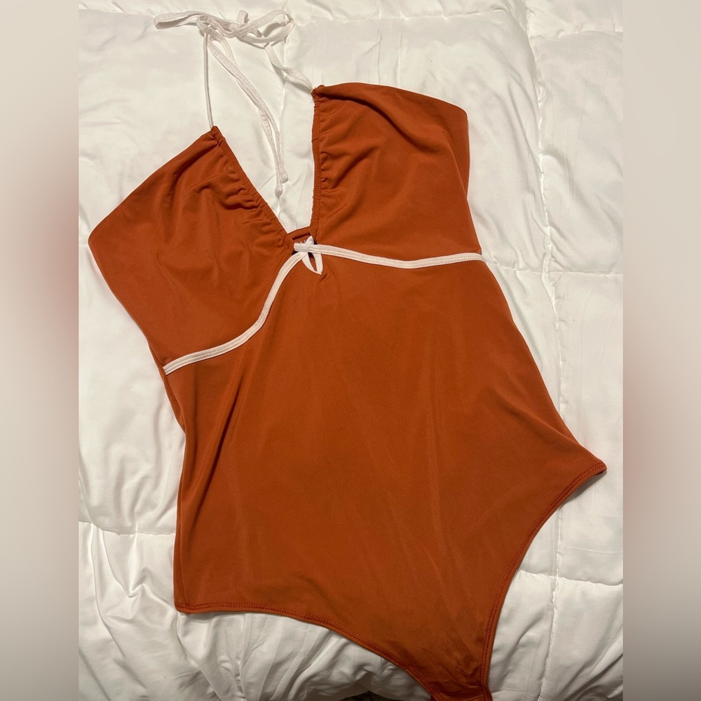 Abercrombie & Fitch Orange Bodysuit
